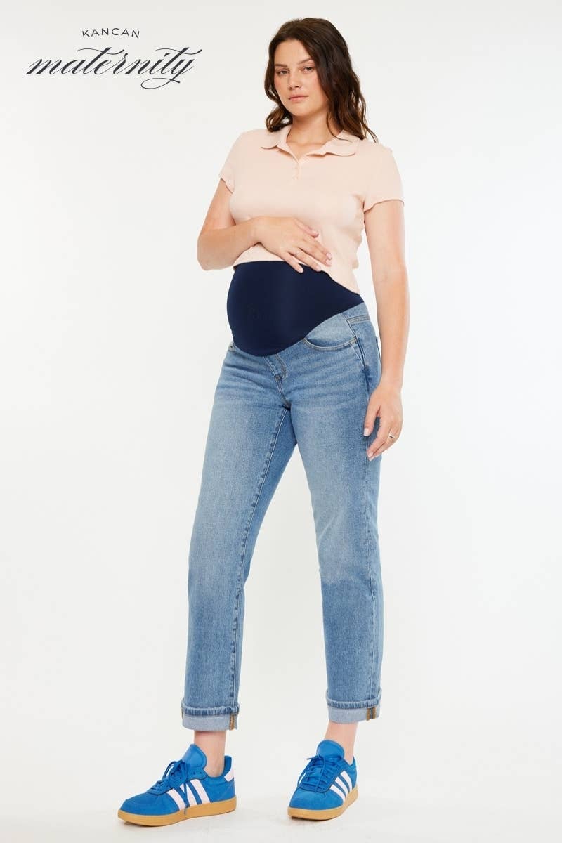 Boyfriend Jeans - Medium Wash
