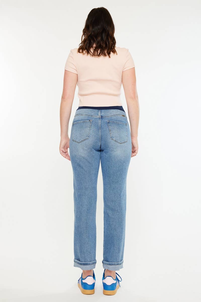 Boyfriend Jeans - Medium Wash