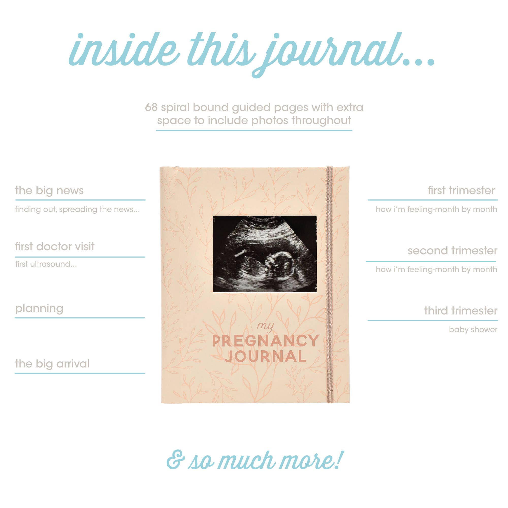 Blush Leaves My Pregnancy Keepsake Journal