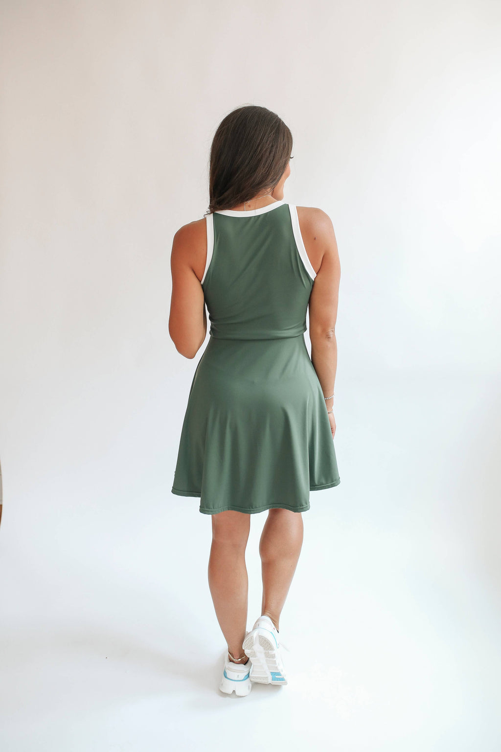 The Courtside Nursing Tennis Dress: Raspberry