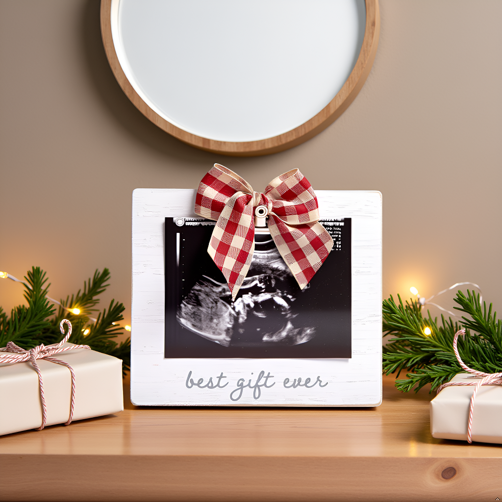 Best Gift Ever Sonogram Holiday Picture Frame