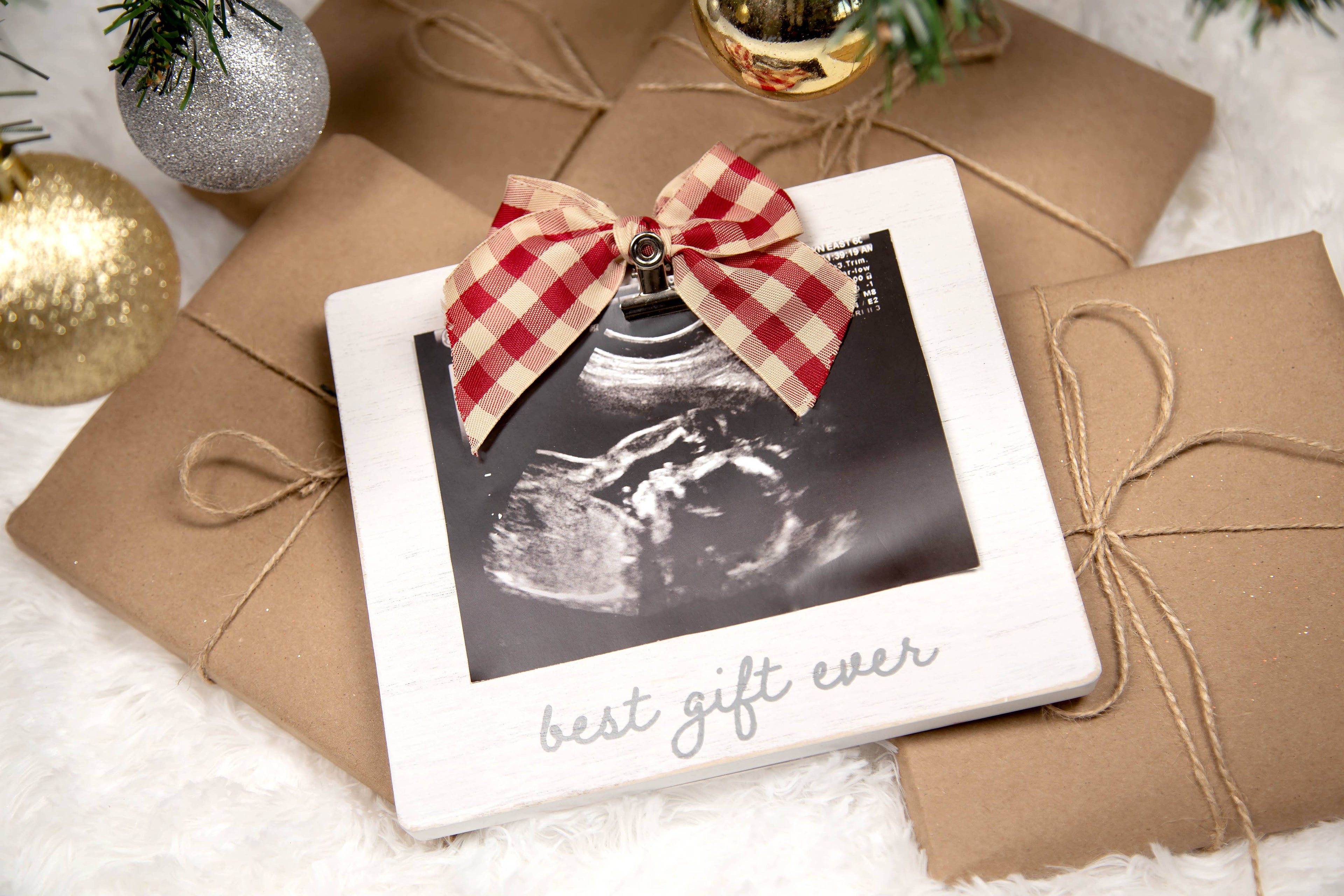 Best Gift Ever Sonogram Holiday Picture Frame